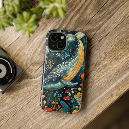 Oceanic Elegance Whale iPhone Case