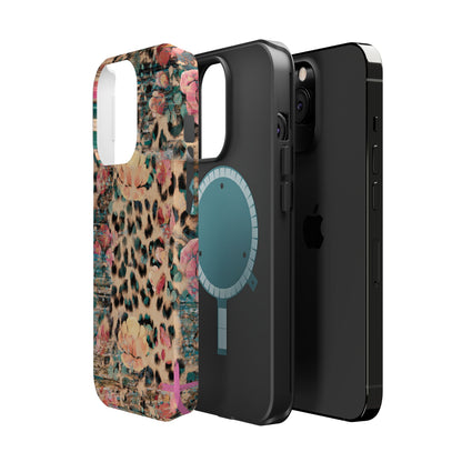 Rustic Floral Leopard - MagSafe iPhone Series Case