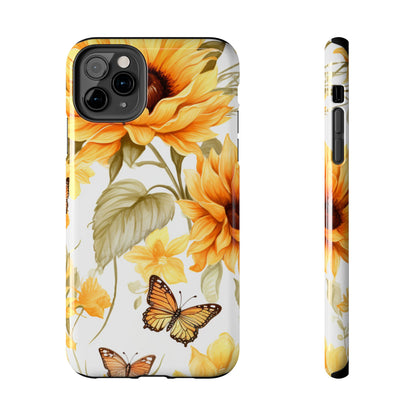 Sunflower & Butterfly Bliss - iPhone Series Case