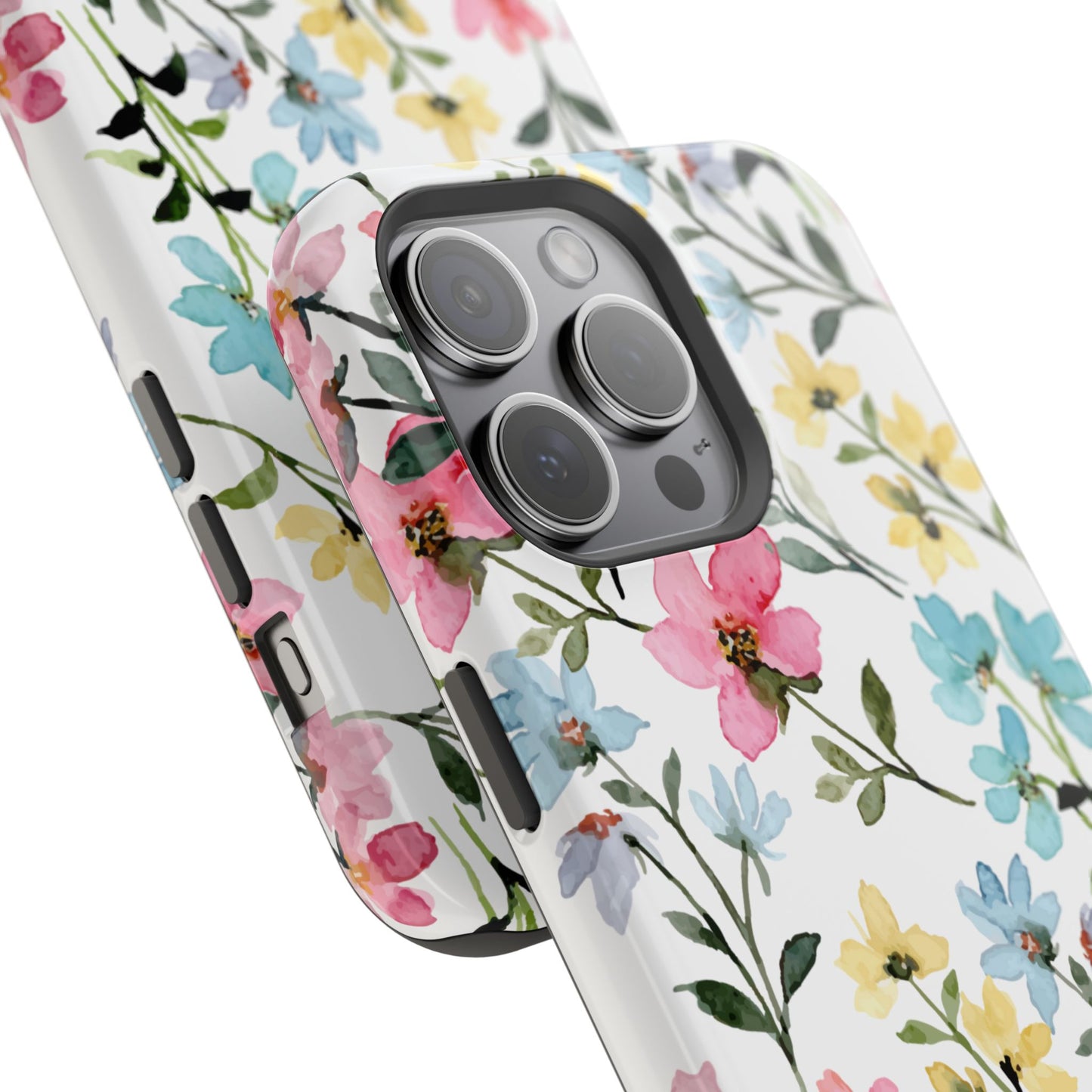 Watercolor Floral Bliss – MagSafe Case with Pastel Flower Design