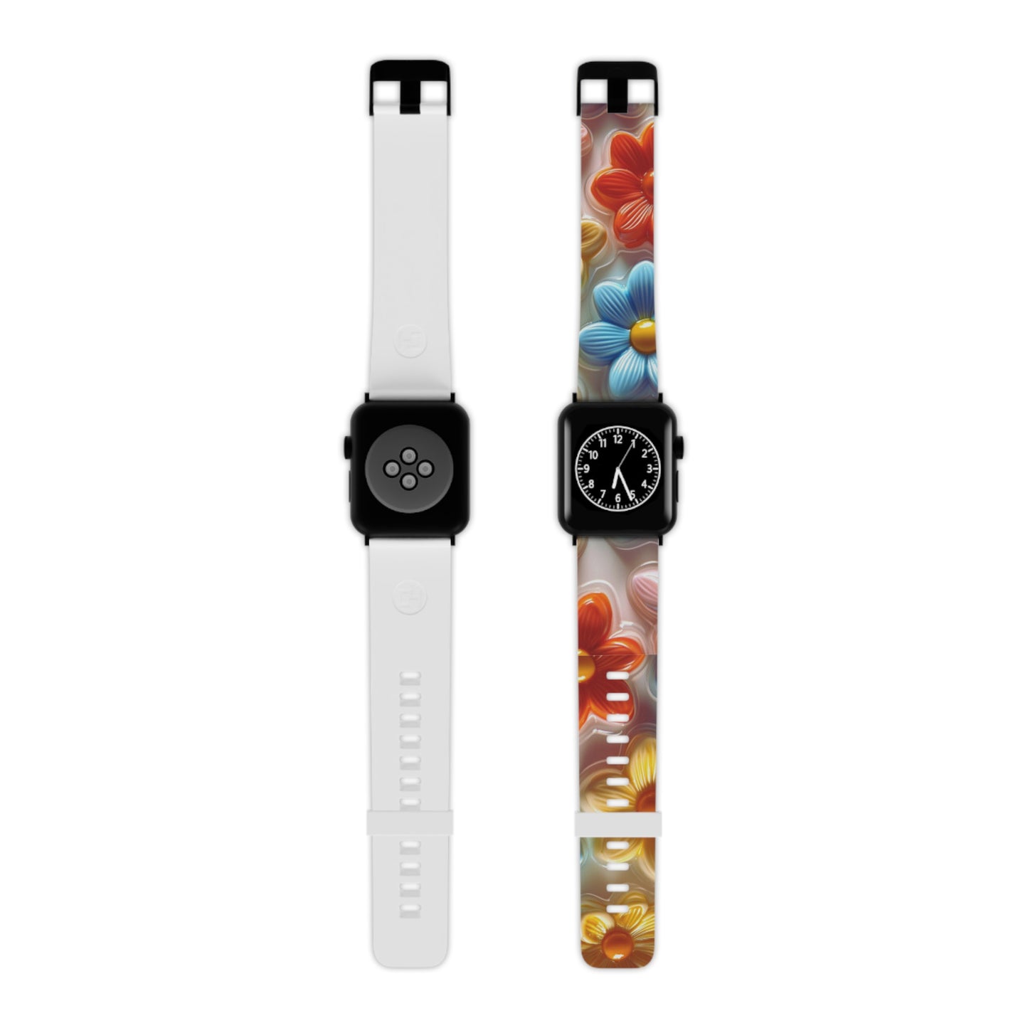 Glossy Retro Flower Apple Watch Band