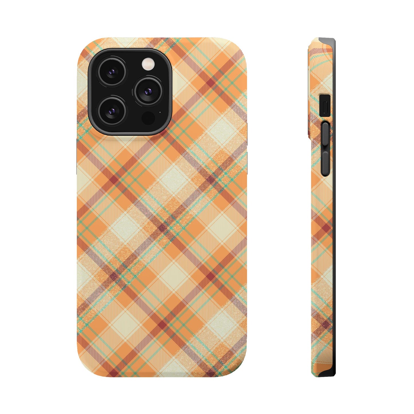 MagSafe Case - Warm Autumn Plaid Design