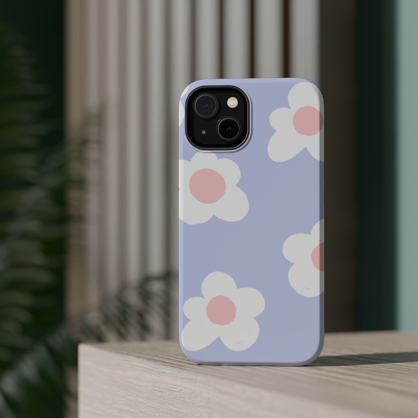 Retro Daisy Pastel Tough MagSafe iPhone Case – Durable Design with Soft Matte Finish