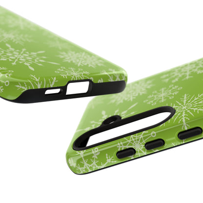 Green Snowflake Pattern – Samsung Galaxy Series Case