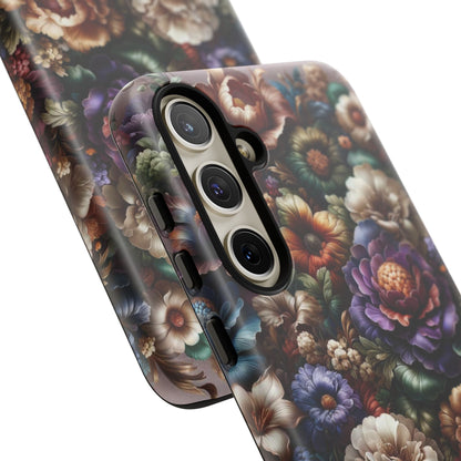 Floral Elegance For Samsung - Protective Dual-Layer Design with Vibrant Full-Wrap Print