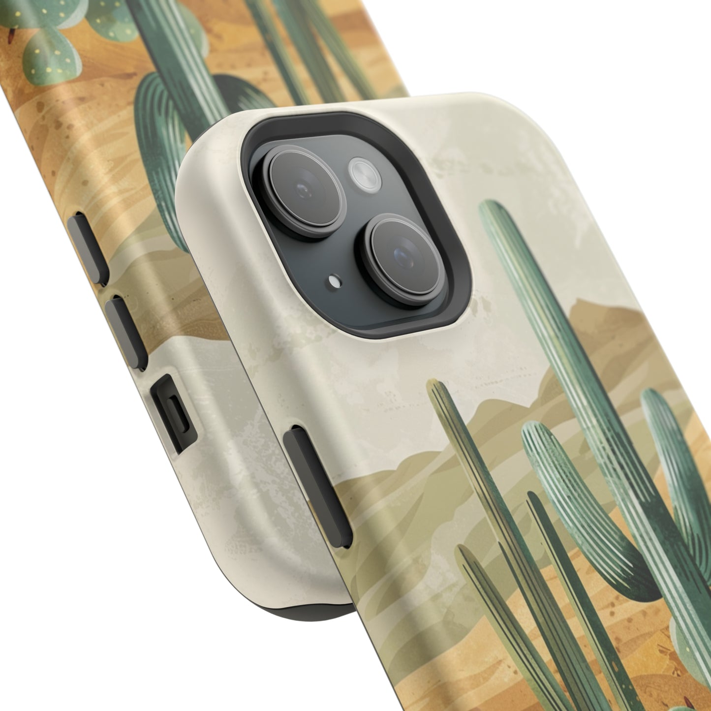 Desert Oasis MagSafe iPhone Case - Embrace the Western Spirit With Cactuses For Your iPhone 15, 14, 13, Pro, Plus, & Pro Max