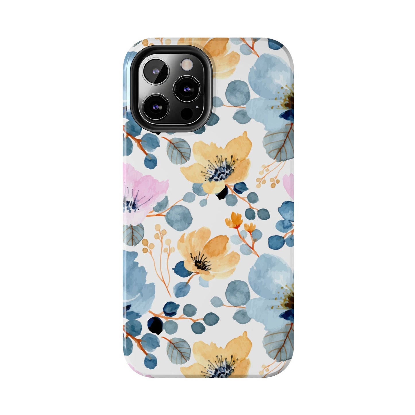 Spring Radiance – iPhone Series Case with Bright Watercolor Flowers