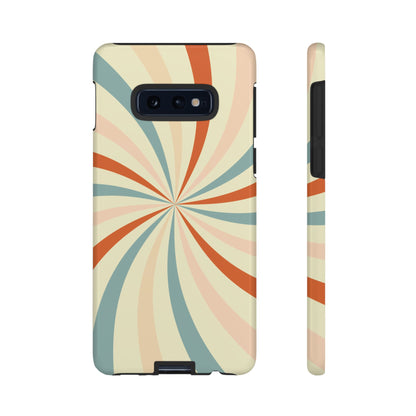Retro Swirl Samsung Galaxy Case – Durable, Vintage-Inspired Design with Dual-Layer Protection