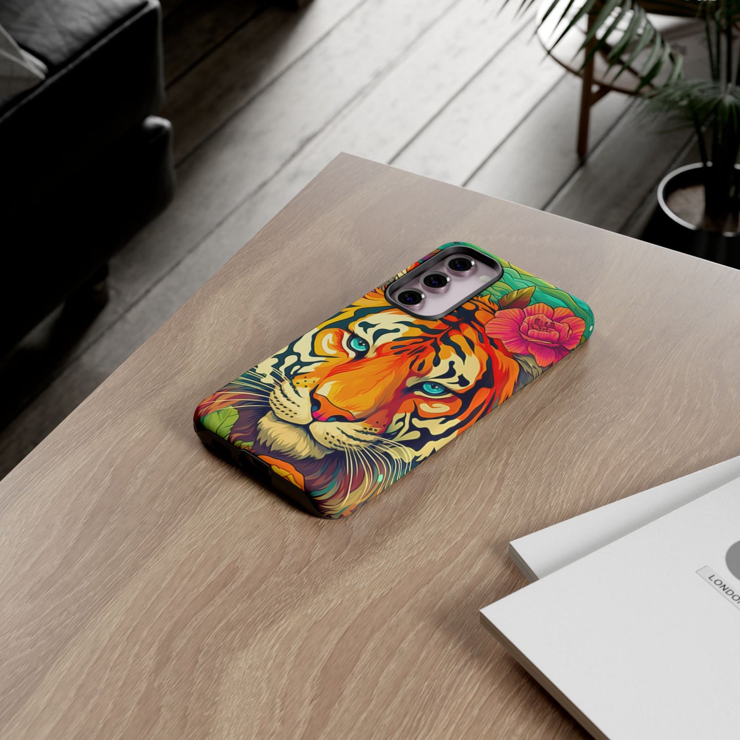 Fierce Rainbow Tiger Art - Samsung Galaxy Case