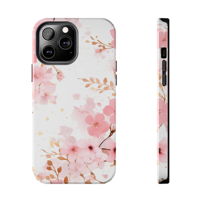 Soft Pink Cherry Blossom iPhone Case – Elegant Floral Design