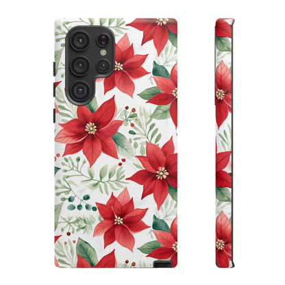 Festive Poinsettia Holiday Pattern – Samsung Galaxy Series Case