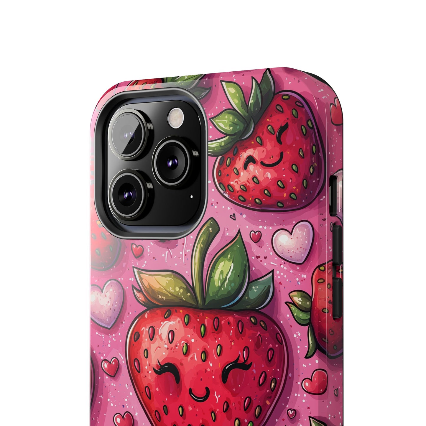 Cute Strawberry Kawaii iPhone Case – Fun Pink Design - BOGO Cases