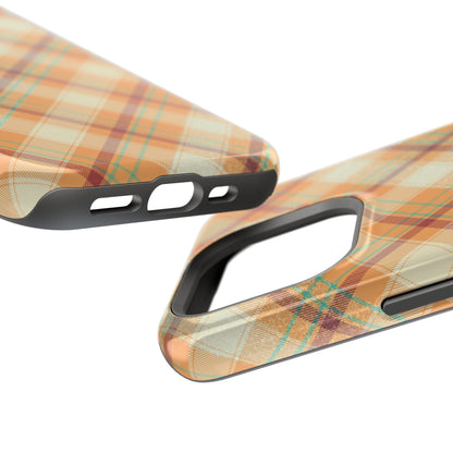 MagSafe Case - Warm Autumn Plaid Design