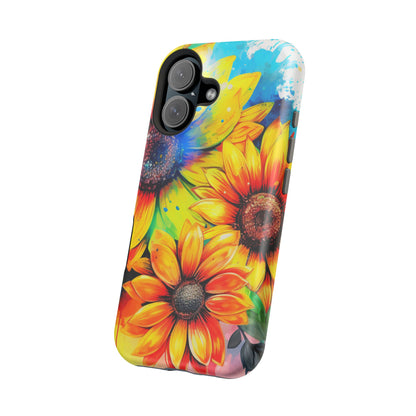 Vibrant Sunflower Splash - MagSafe iPhone Series Case