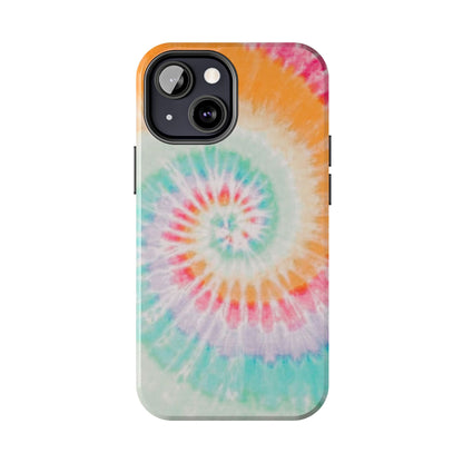 Pastel Swirl Tie-Dye iPhone Case – Soft & Minimalistic Style