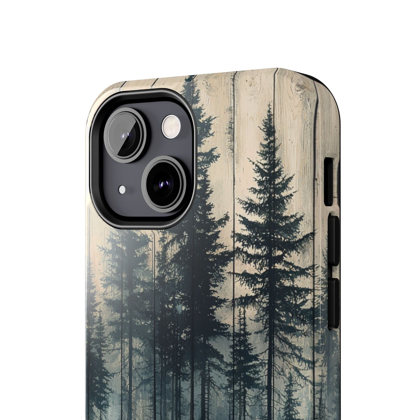 Misty Forest iPhone Case - Rustic Nature-Inspired Protective Cover