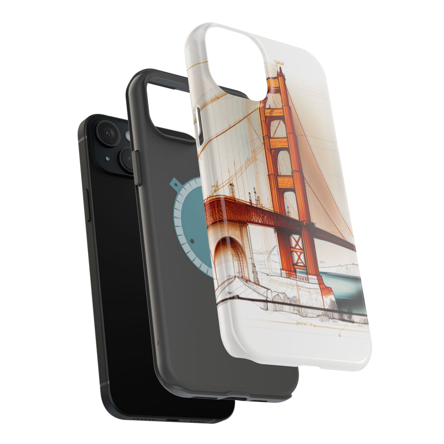 Golden Gate Bridge MagSafe iPhone Case - San Francisco Landmark