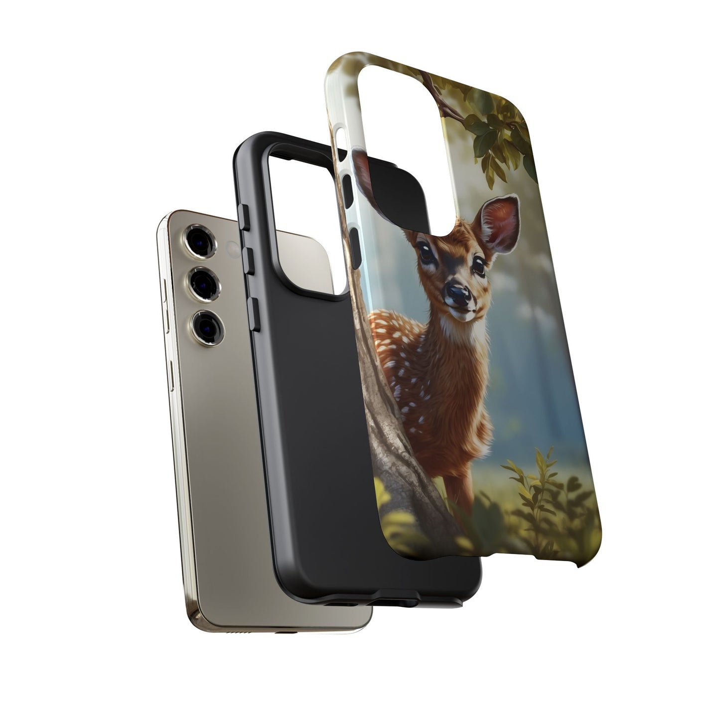 Whimsical Fawn in a Sunlit Forest Samsung Galaxy Case