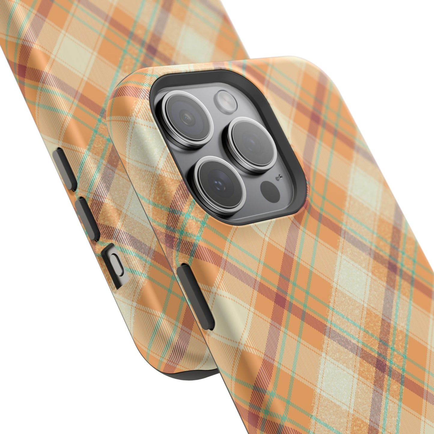 MagSafe Case - Warm Autumn Plaid Design