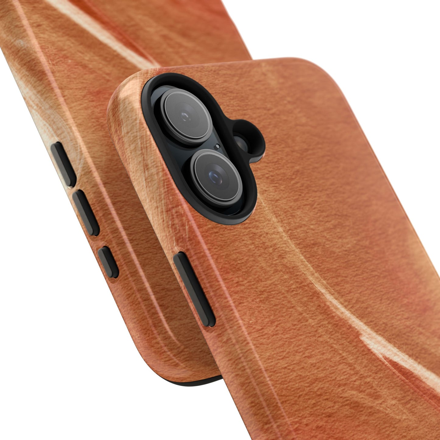 Earthy Terracotta Swirl MagSafe iPhone Case – Elegant Design with Magnetic Precision