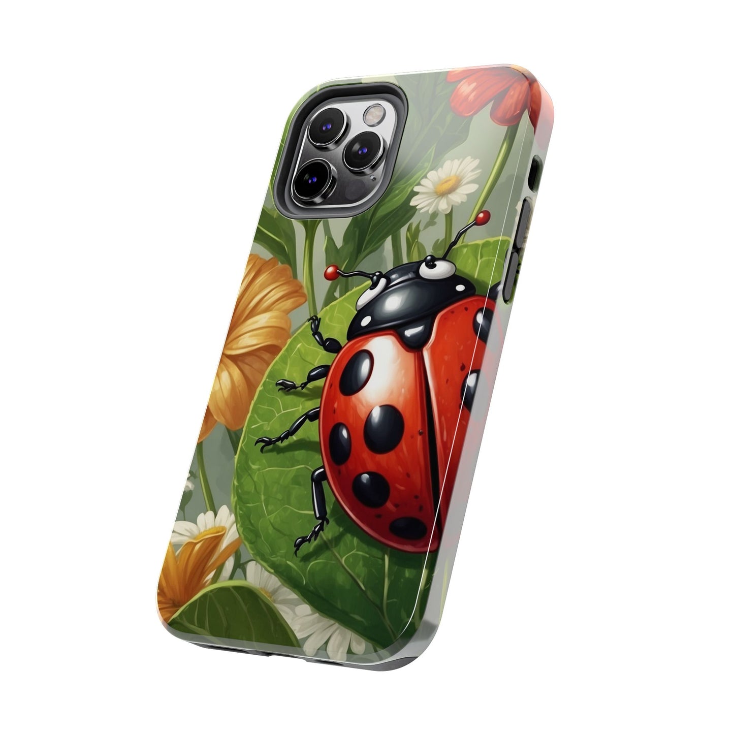 Ladybug Garden iPhone Case – Blooming Floral Art