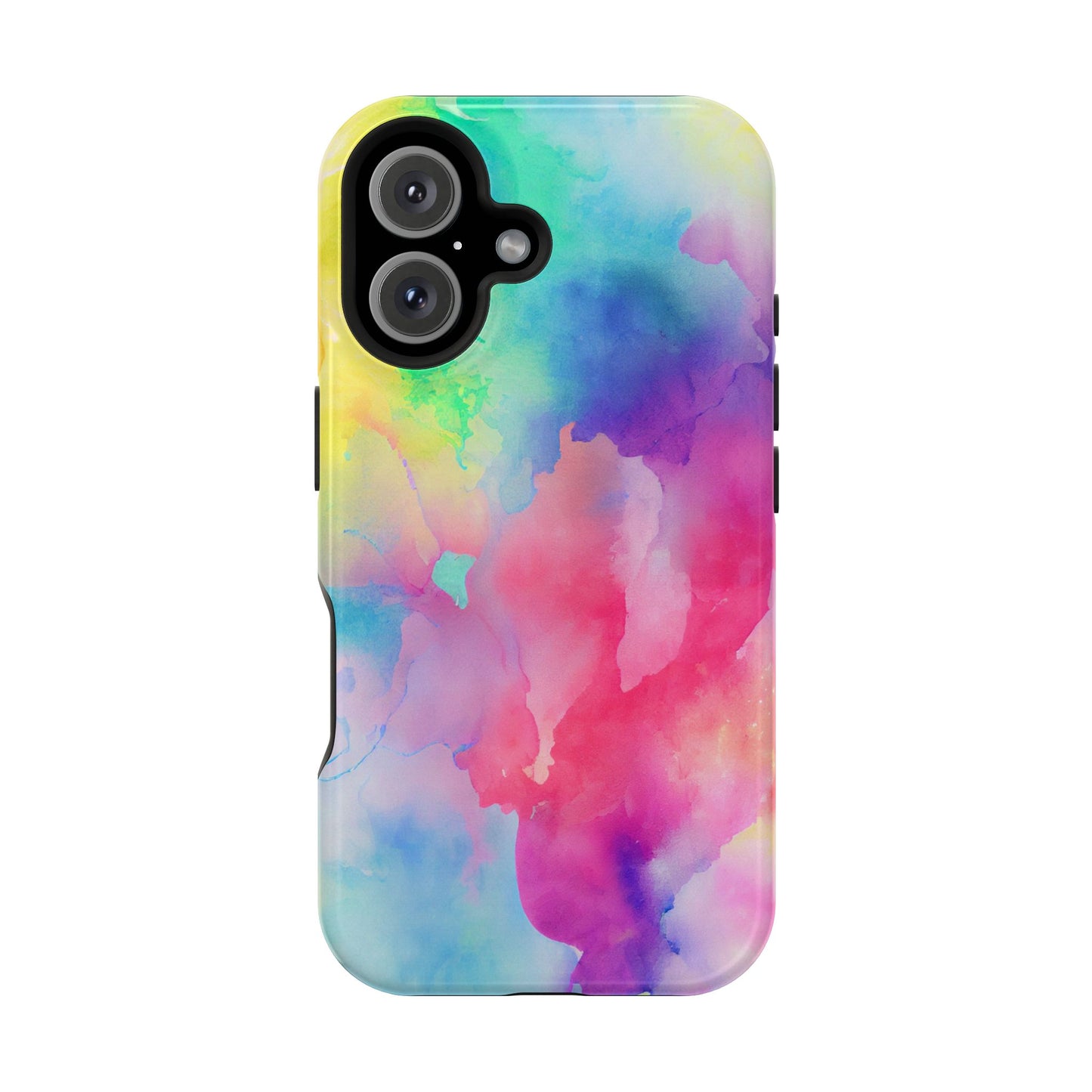 Pastel Watercolor Dream MagSafe iPhone Case – Slim Profile, Glossy Finish