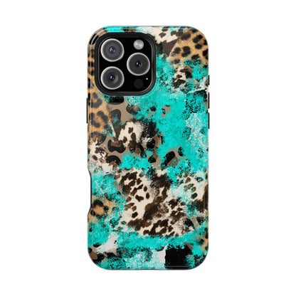 Aqua Splash Leopard - MagSafe iPhone Series Case