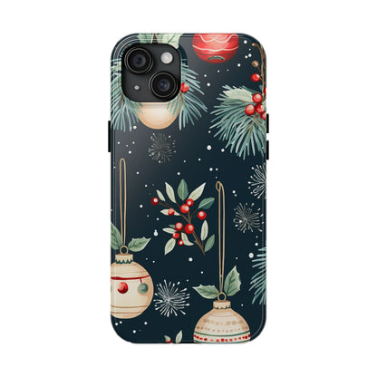 Elegant Christmas Ornaments and Pine - iPhone Series Case