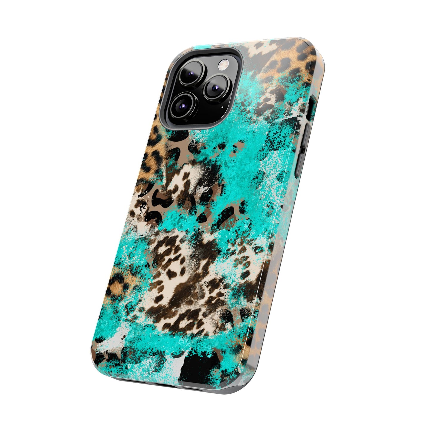 Aqua Splash Leopard - iPhone Series Case