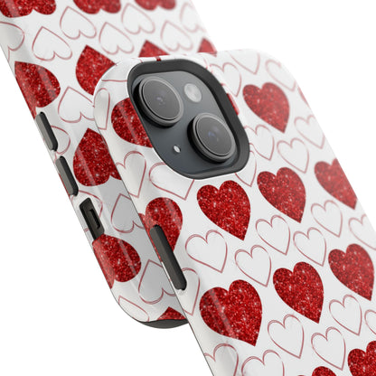 Glitter Heart Bliss MagSafe Case