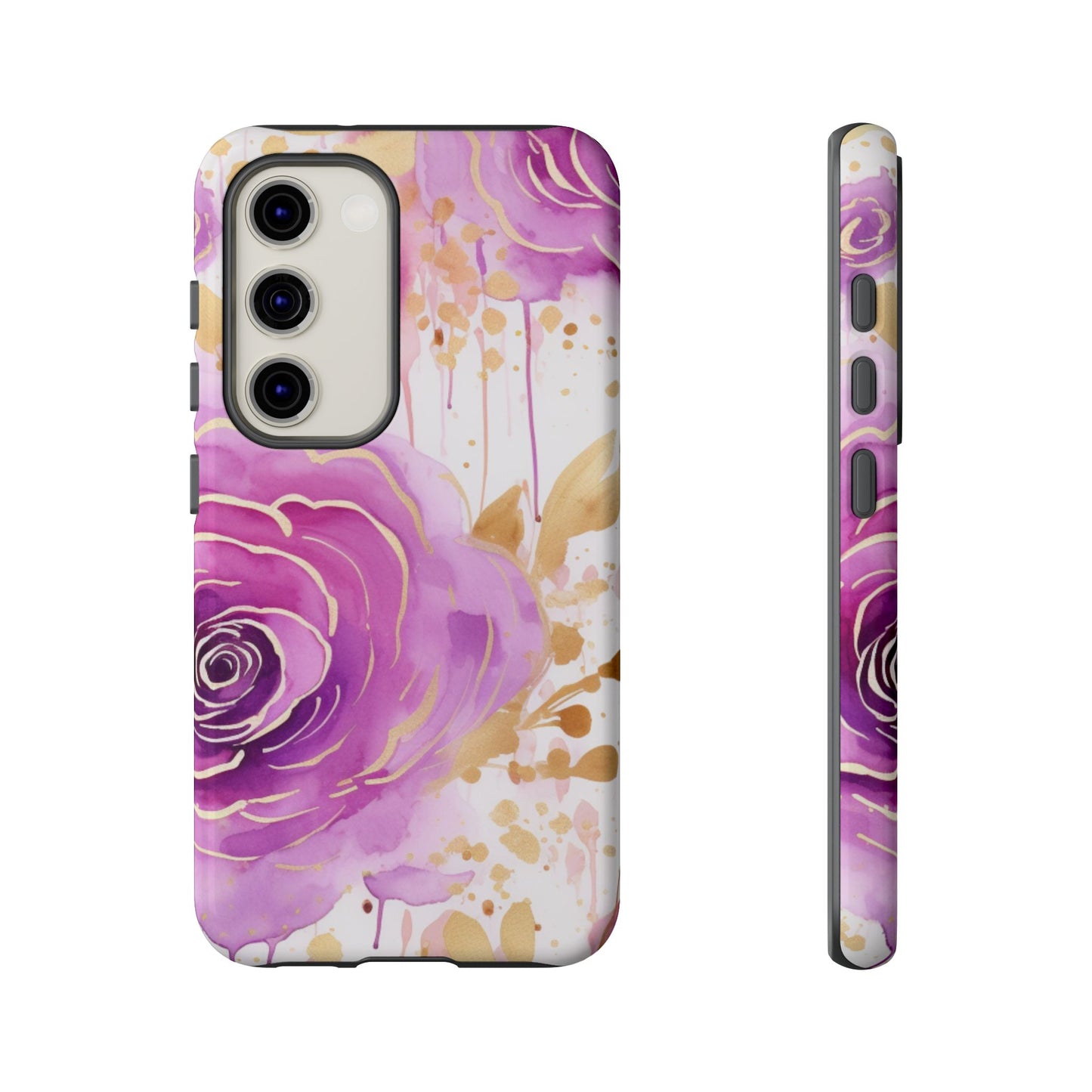 Radiant Purple & Gold Floral - Samsung Galaxy Series Case