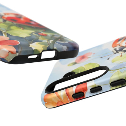 Watercolor Ladybug & Poppy Fields - Samsung Galaxy Case