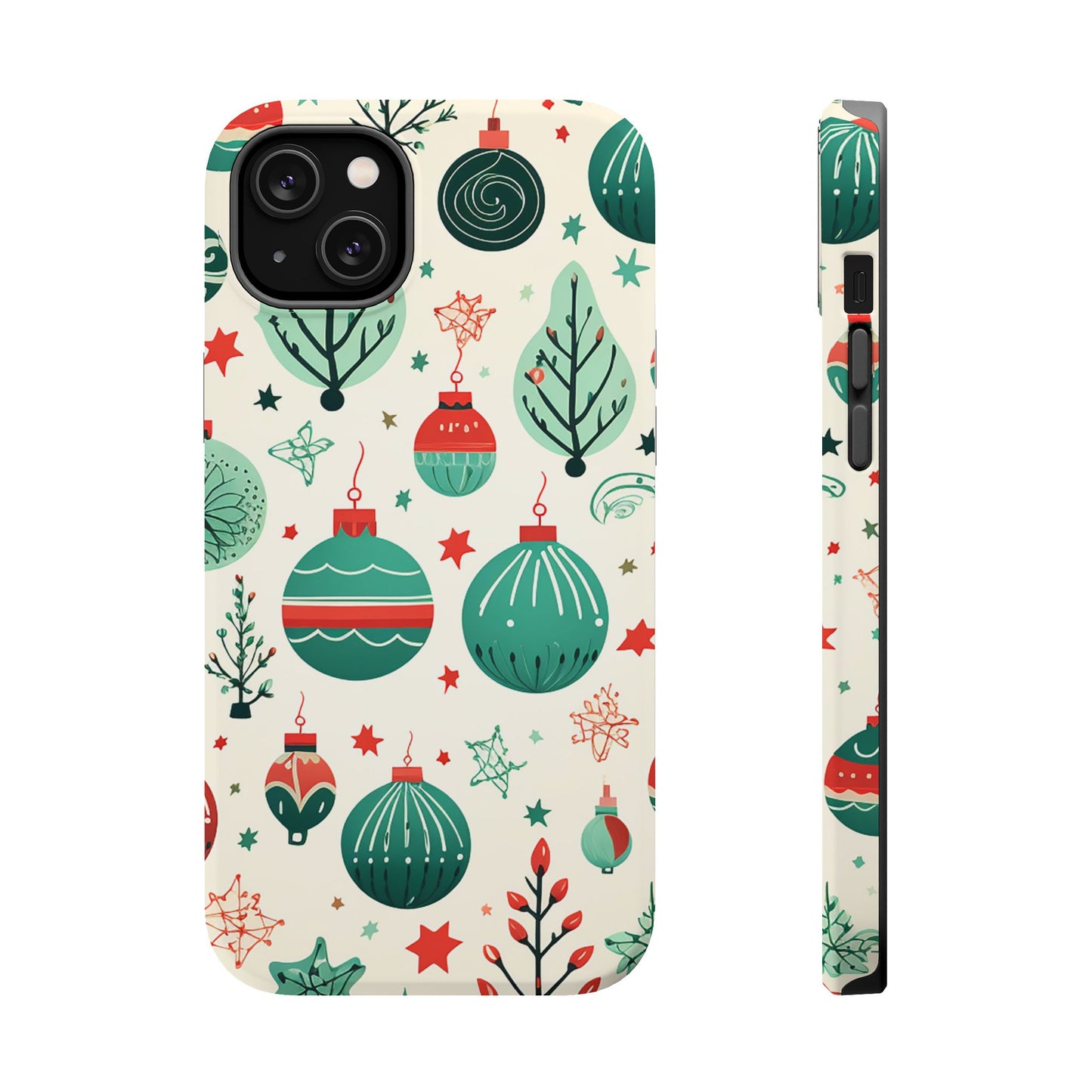 Vintage Christmas Ornaments Pattern – MagSafe iPhone Series Case