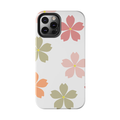 Pastel Sakura Blossom Tough iPhone Case – Durable Design with Soft Matte Finish