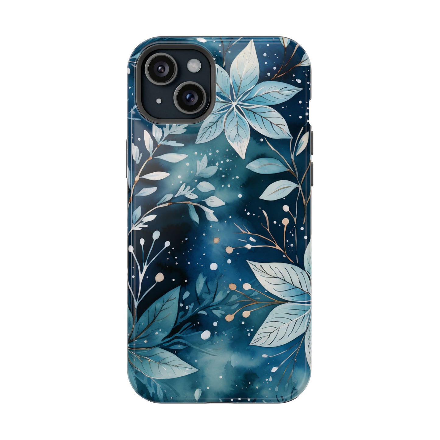 Midnight Frost Botanical – MagSafe iPhone Case