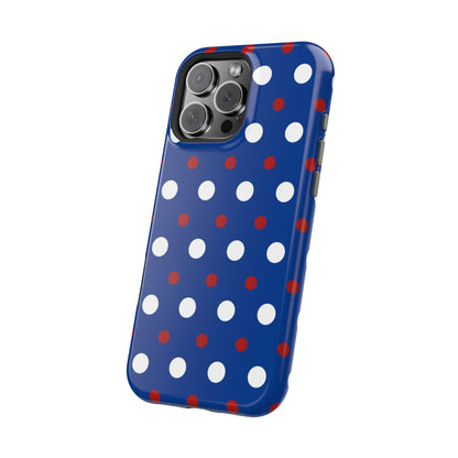 Patriotic Polka Dots – MagSafe iPhone Case