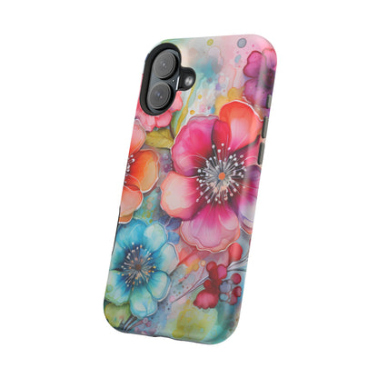 Vibrant Watercolor Floral Garden - MagSafe iPhone Series Case