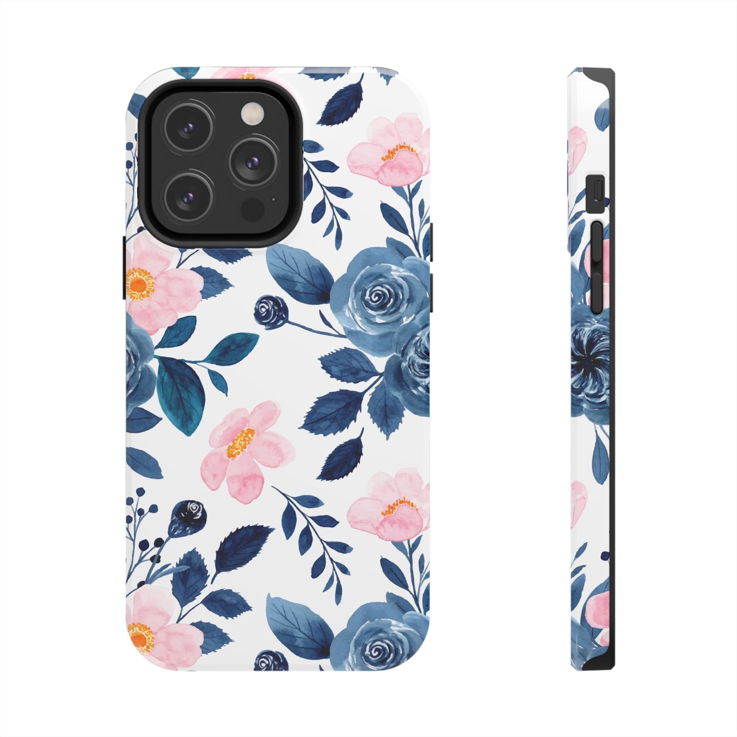 Pastel Garden Charm – iPhone Series Case with Watercolor Flowers