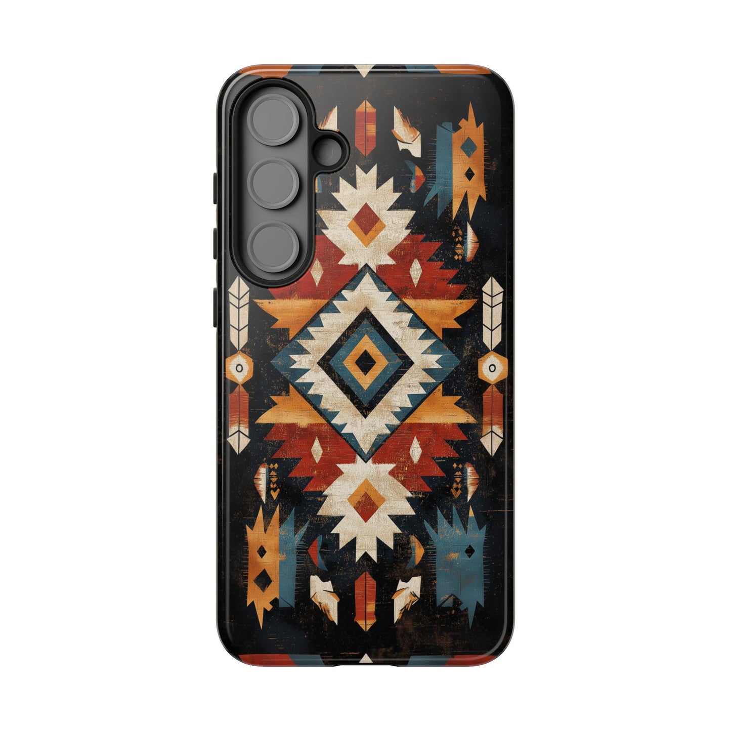 Southwestern Arrow & Diamond Tough Samsung Galaxy Case – Bold Tribal Design, Dual-Layer Protection