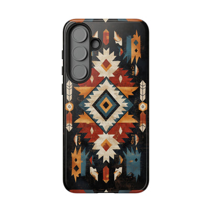 Southwestern Arrow & Diamond Tough Samsung Galaxy Case – Bold Tribal Design, Dual-Layer Protection