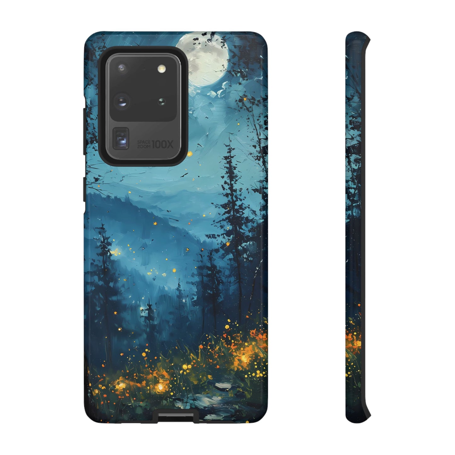 Moonlit Enchanted Forest Glow – Artistic Night Landscape Design - BOGO Cases