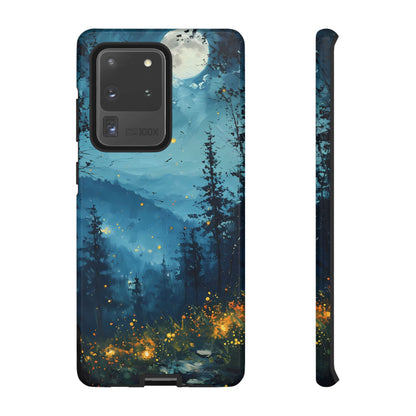 Moonlit Enchanted Forest Glow – Artistic Night Landscape Design - BOGO Cases