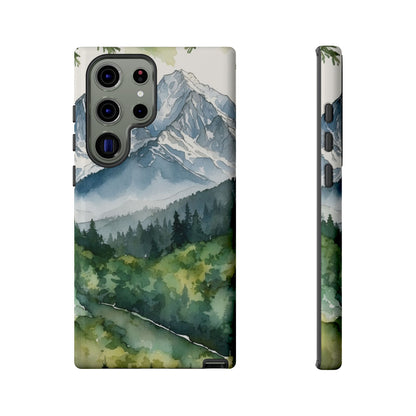 Watercolor Alpine Mountainscape - Samsung Galaxy Case