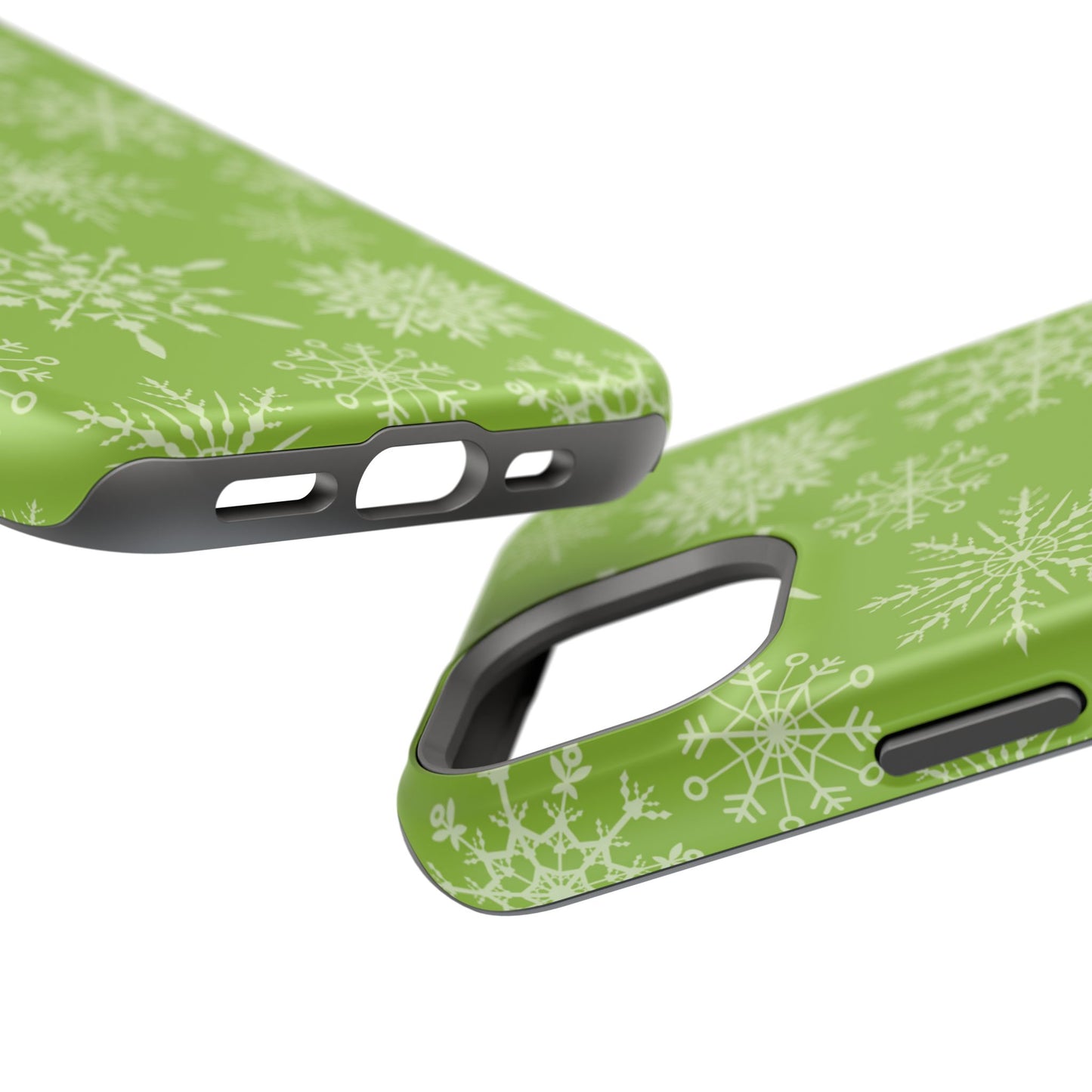 Green Snowflake Pattern – MagSafe iPhone Series Case