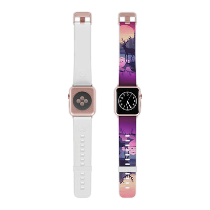 Twilight Elegance Stag Reflection Apple Watch Band