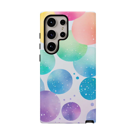 Pastel Galaxy Bubbles Samsung Galaxy Case – Slim Design, Glossy Finish