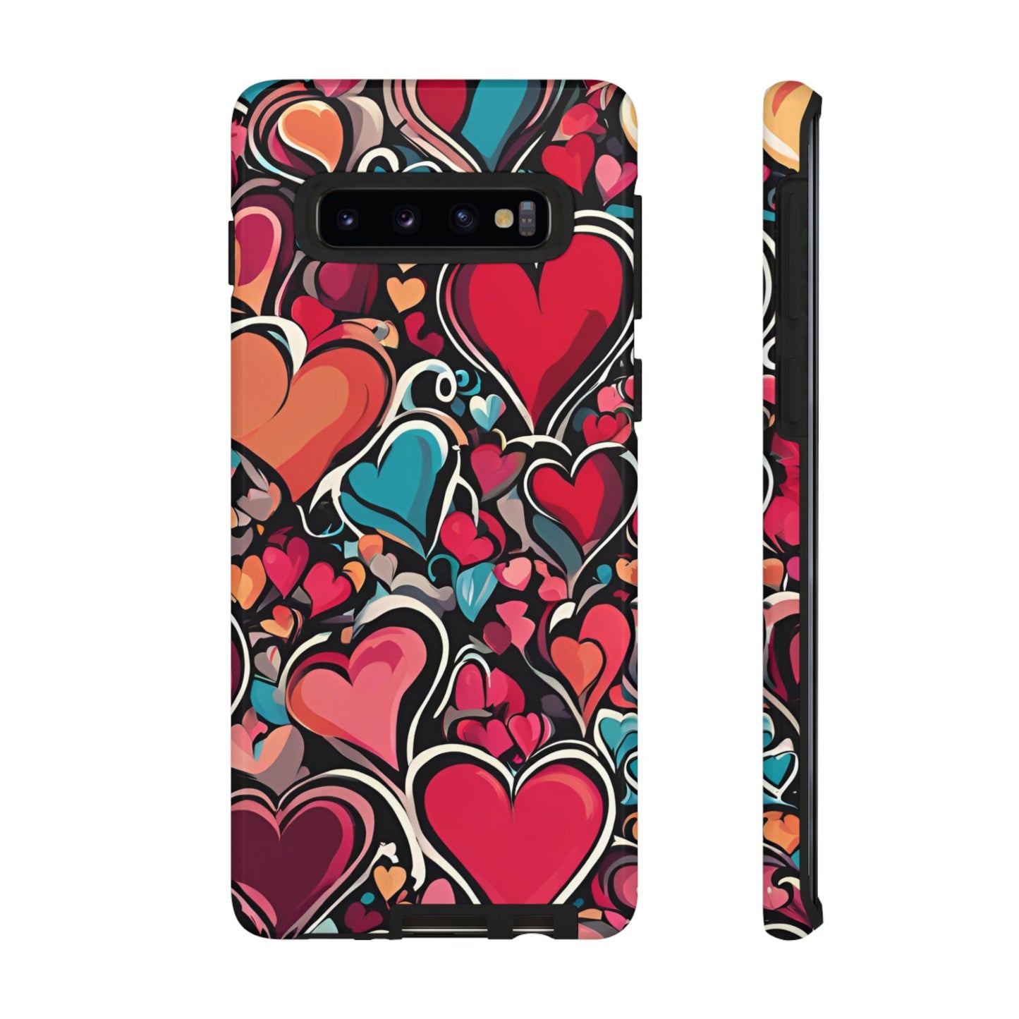 Vibrant Multicolor Heart Art – Samsung Galaxy Case