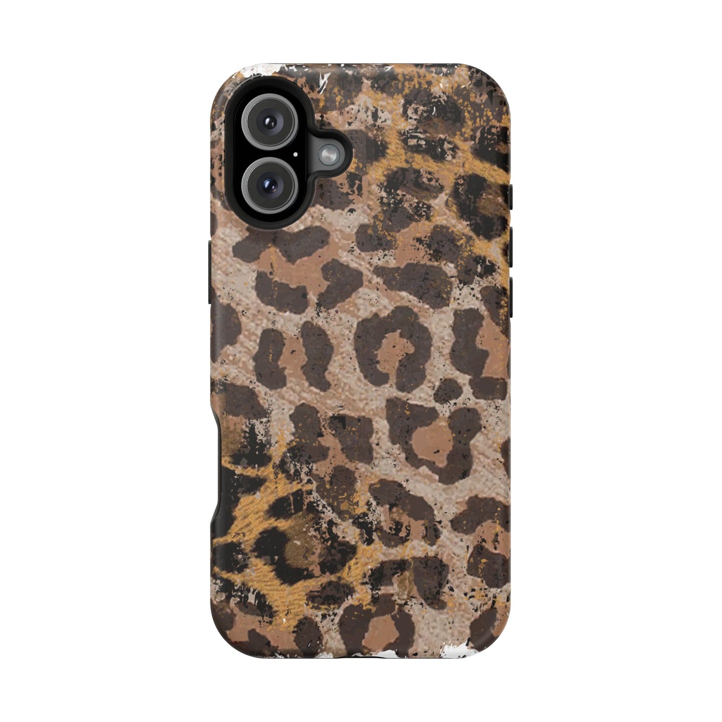 Vintage Distressed Leopard Print - MagSafe iPhone Series Case