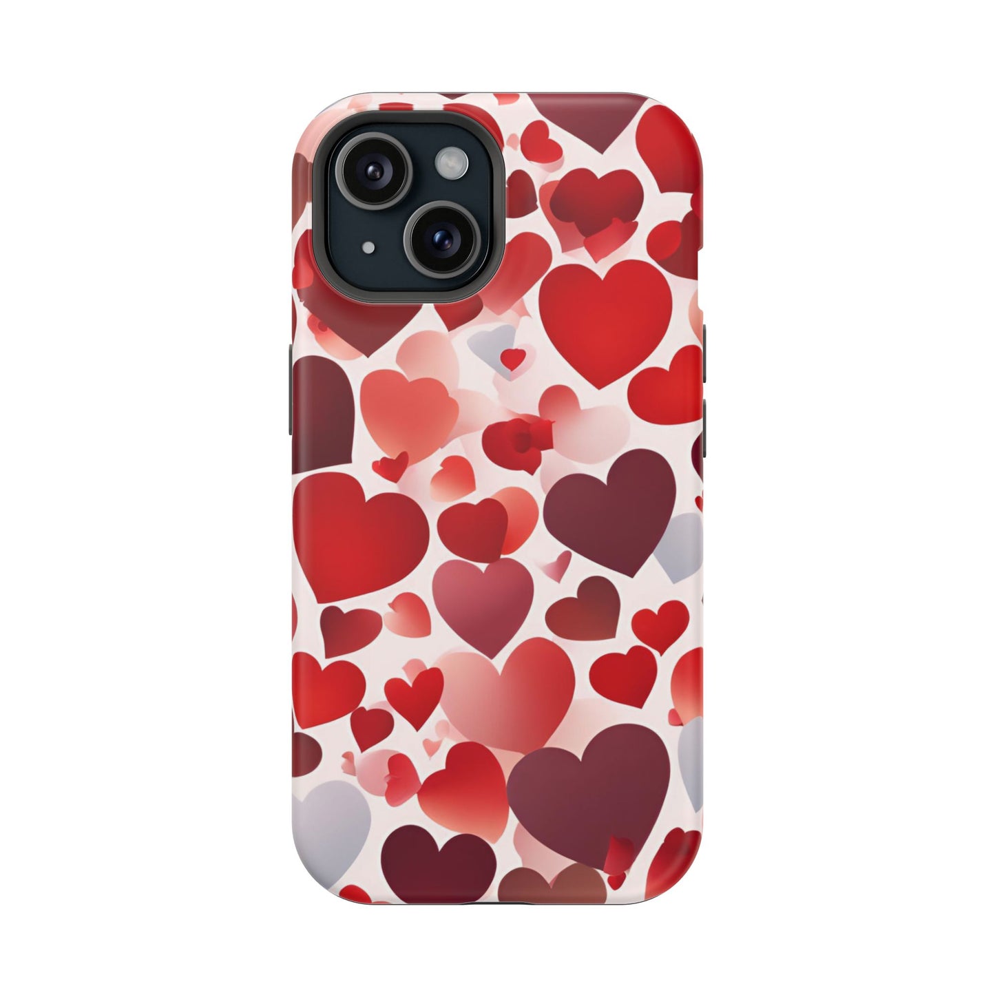 MagSafe Case: Romantic Red Heart Gradient Case