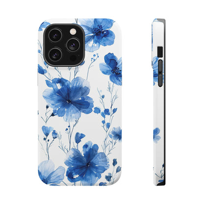 Ethereal Blue Blossoms iPhone Case